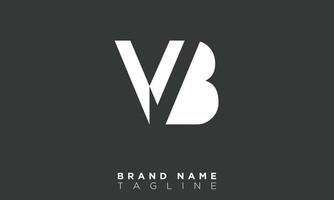 VB Alphabet letters Initials Monogram logo BV, V and B vector