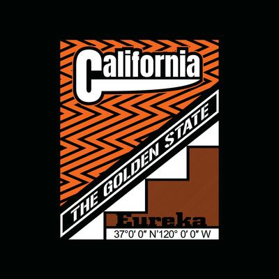 California,Modern of typography and lettering graphic design in Vector illustration.Tshirt,clothing,apparel and other uses