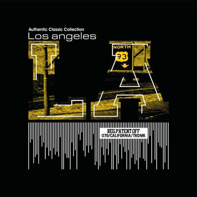 LA Los angeles,element of men fashion and modern city in typography graphic design.Vector illustration.Tshirt,clothing,apparel and other uses