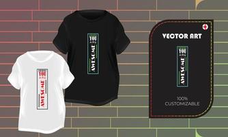 diseño de camiseta camiseta personalizada eres increíble diseño de topografía vector