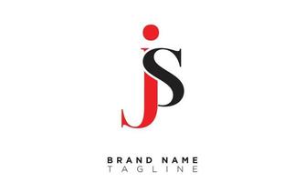 JS Alphabet letters Initials Monogram logo SJ, J and S vector