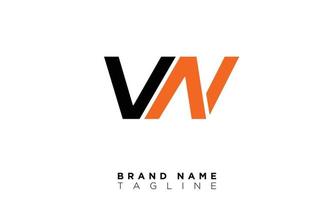 VN Alphabet letters Initials Monogram logo NV, V and N vector