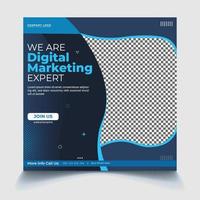 We are digital marketing expert social media post vector