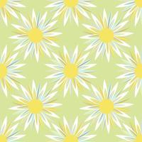 Seamless chamomile pattern, pastel colors, universal neutral background backdrop cover packaging textiles wrapper. Vector