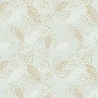 Pattern cocoa branch with leaves and fruits grains hand drawn doodle vector