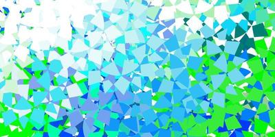 Light blue vector background with triangles.