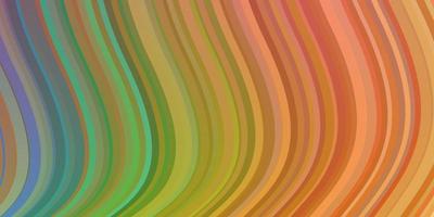 Light Multicolor vector background with curves.