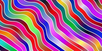 Light Multicolor vector template with wry lines.