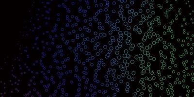 Dark Multicolor vector pattern with spheres.