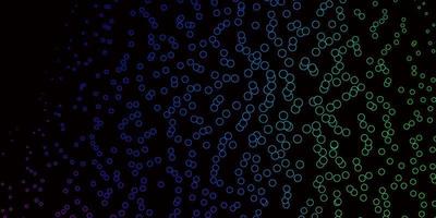 Dark Multicolor vector pattern with spheres.