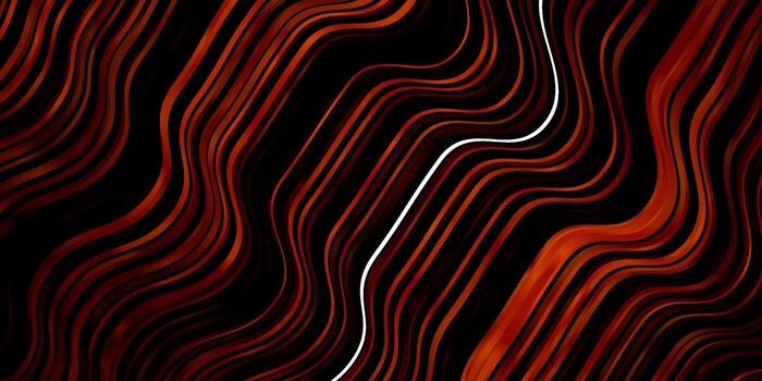 Dark Orange vector pattern with lines.