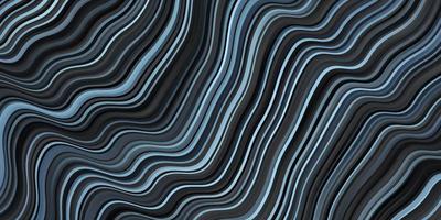 Dark BLUE vector backdrop with curves.