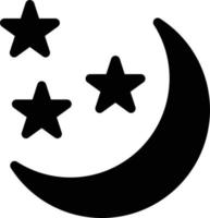 ilustración de vector de luna en un fondo. símbolos de calidad premium. iconos vectoriales para concepto y diseño gráfico.