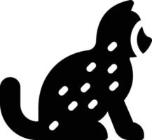 ilustración de vector de gato en un fondo. símbolos de calidad premium. iconos vectoriales para concepto y diseño gráfico.