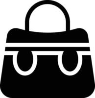 Ilustración de vector de bolso en un fondo. Símbolos de calidad premium. Iconos vectoriales para concepto y diseño gráfico.