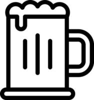 Ilustración de vector de cerveza en un fondo. Símbolos de calidad premium. Iconos vectoriales para concepto y diseño gráfico.