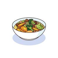 hand drawn capjay food 1 vector