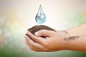 dia Mundial del Agua. agua del grifo. para preservar el medio ambiente para la sostenibilidad foto