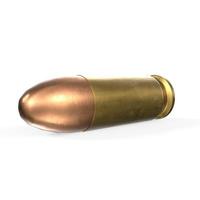 bullet isolated on white background photo