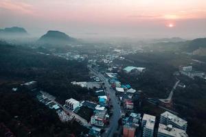 Beautiful view of the seaside town of Krabi photo