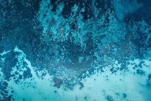 Tropical blue ocean form above photo