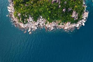 koh tao en tailandia,paisaje nocturno de la isla tropical foto