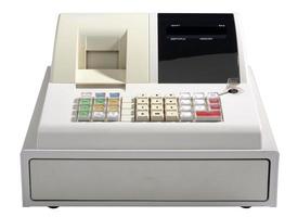 Cash Register isolated with clipping path photo