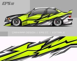 abstract car wrap design modern racing background design for vehicle wrap, racing car, rally, etc vector