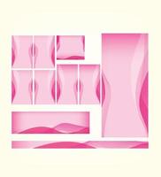 Pink Color Background for Banner vector