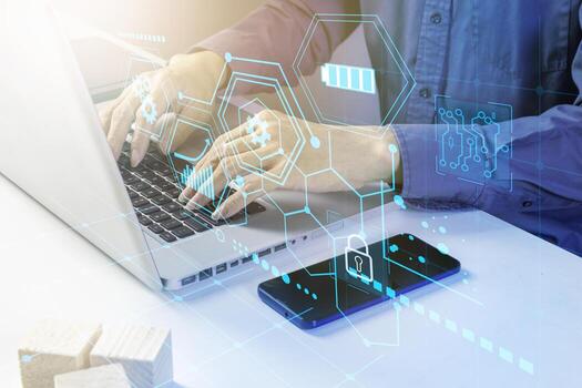 Log in to manage background tasks efficiently and save energy.,A businessman manages an internal computer system.,fix system photo