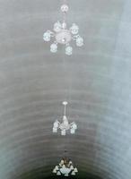 Elegant white chandelier. photo