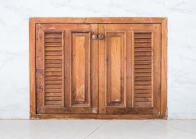 Old wooden cabinet photo