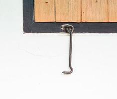 Old metal hook. photo