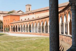 Ferrara,Italy-march 20,2022 strolling inside the monumental cemetery of the charterhouse of Ferrara during a sunny day. photo