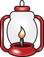 a cute lantern for camping vector