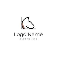 Abstract Horse Chart Strategy Logo vector