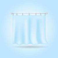 Realistic Curtain Vanities With Gradient vector