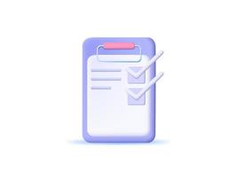 3d assigment icon illustrations concept vector