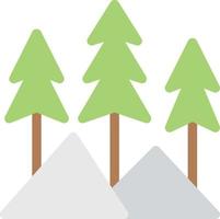 ilustración de vector de bosque en un fondo. símbolos de calidad premium. iconos vectoriales para concepto y diseño gráfico.