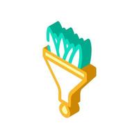 natural oil production isometric icon vector illustration