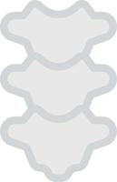 ilustración de vector cervical en un fondo. símbolos de calidad premium. iconos vectoriales para concepto y diseño gráfico.