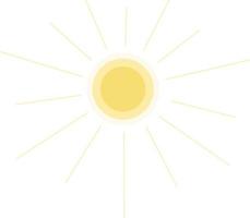 Sunlight semi flat color vector element