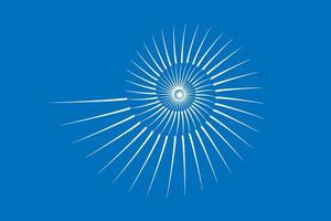 icono de concha de nautilus geométrico moderno. ilustración de vector de logotipo plano