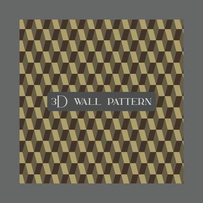 smooth  3d brick wall geometric pattern