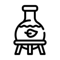 laboratory production bio fuel line icon vector illustration