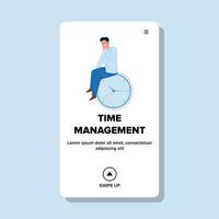 Time Management Businessman Occupation Vector