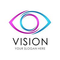 vision eye logo vector