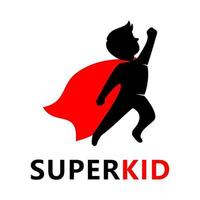 super kid logo vector