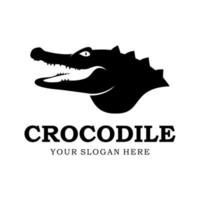 logotipo vectorial de cocodrilo vector