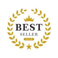 best seller badge vector